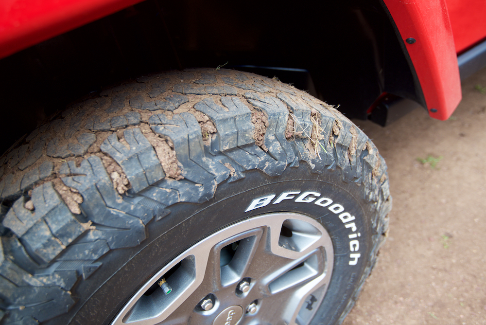 BFGoodrich showed off the capabilities of their new AT KO 2 tires, when the off-road course was open. I got to drive one of the company's Jeeps and can attest to the high performance of these tires off-road, even at street pressures.