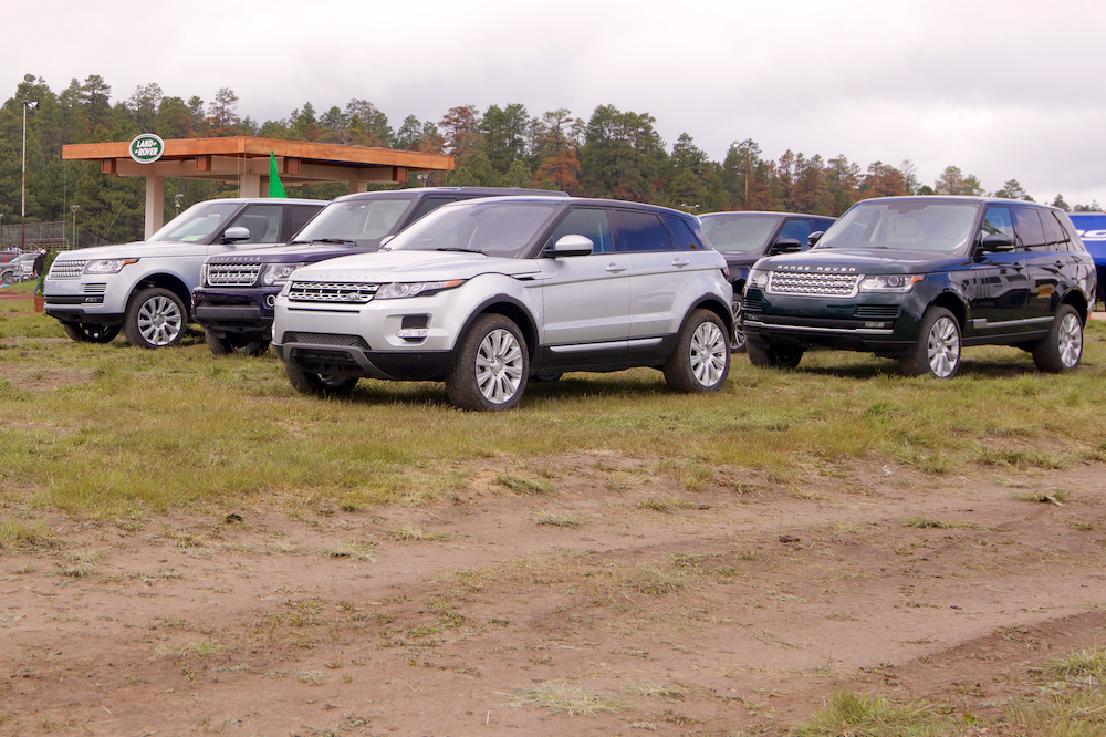 Sadly only a few people got to enjoy the fleet of brand new Land Rovers on the off-road driving course this year, as the weather turned the course into a VERY muddy mess. Lots of people have criticized Land Rover for closing down the course, but the reality is that they had to for liability issues and to not completely trash their entire press fleet.