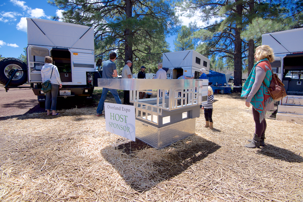 Four Wheel Campers had a huge presence at the event and even showed off what the frame of their campers looks like with this model.