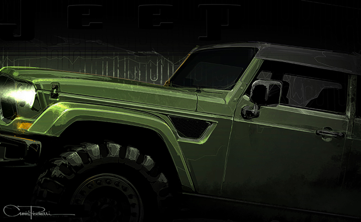 The Jeep “Crew Chief” is one of seven new concepts Jeep has