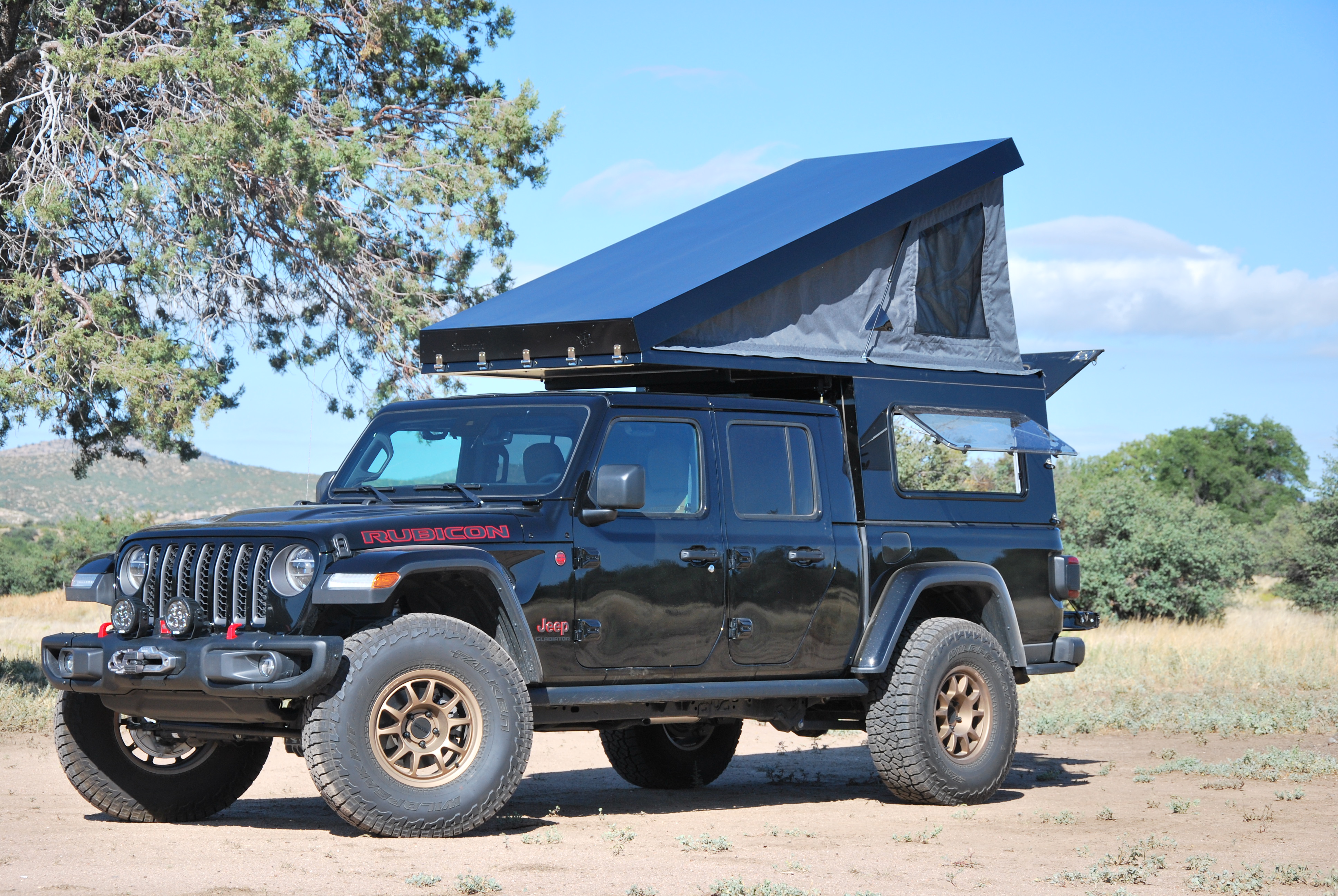 New Summit Camp Topper for Jeep Gladiator by AT Overland provides excellent...