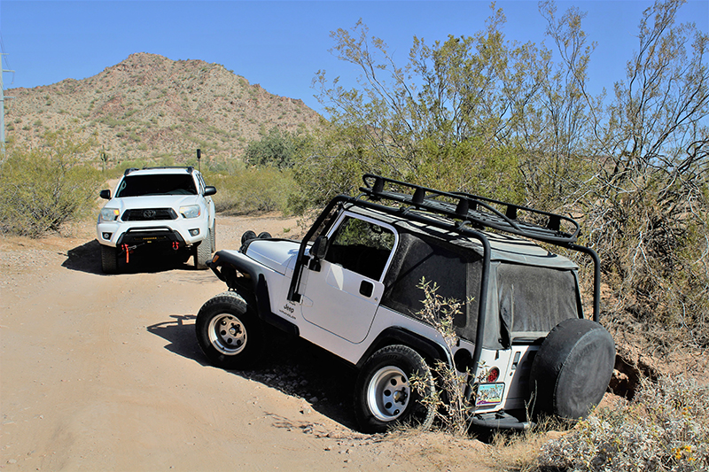 Jeep Stuck Off Trail